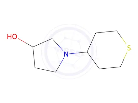 Chemical structure of 1-(thian-4-yl)pyrrolidin-3-ol