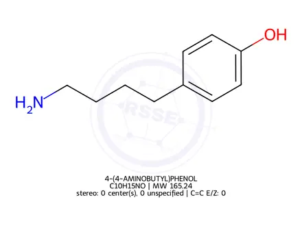 Chemical structure of 4-(4-AMINOBUTYL)PHENOL