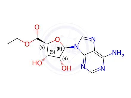 Chemical structure of ethyl adenosine-5'-carboxylate