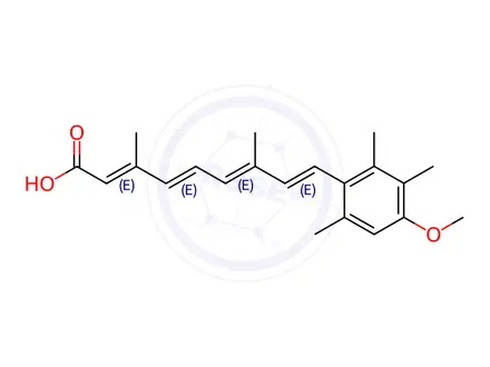 Chemical structure of Acitretin