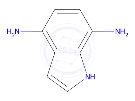 Chemical structure of 1H-Indole-4,7-diamine dihydrochloride