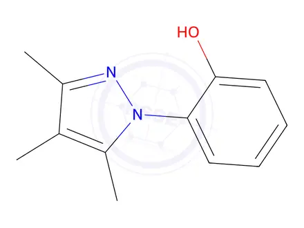 Chemical structure of 2-(Trimethyl-1h-pyrazol-1-yl)phenol