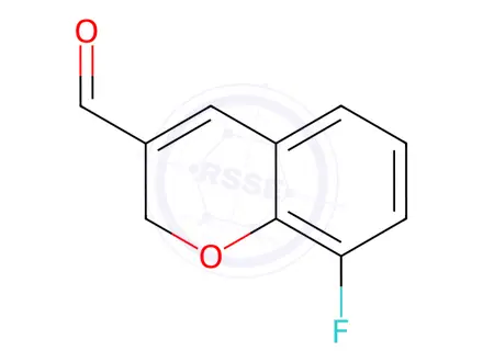 Chemical structure of 8-fluoro-2H-chromene-3-carbaldehyde