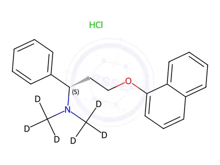 Chemical structure of Dapoxetine-d6 Hydrochloride
