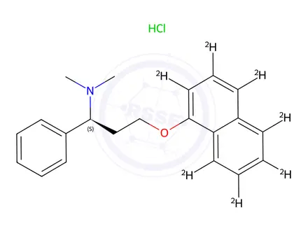 Chemical structure of Dapoxetine-d7
