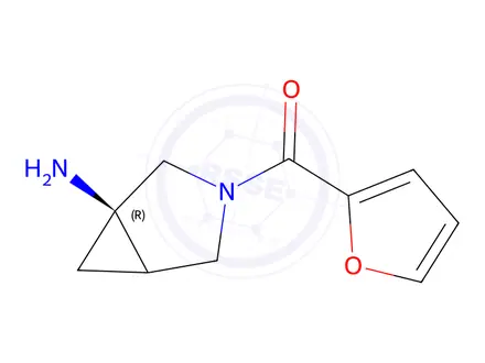 Chemical structure of ((1R)-1-Amino-3-azabicyclo[3.1.0]hexan-3-yl)(furan-2-yl)methanone