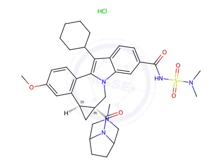 Chemical structure of Beclabuvir hydrochloride