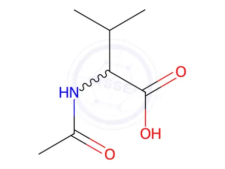 Chemical structure of N-Acetyl-DL-valine