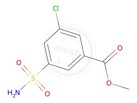 Chemical structure of Methyl 3-chloro-5-sulfamoylbenzoate