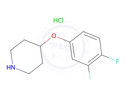 Chemical structure of 4-(3,4-Difluorophenoxy)piperidine hydrochloride