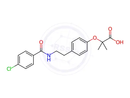Chemical structure of Benzafibrate
