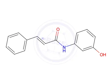 Chemical structure of (2E)-N-(3-Hydroxyphenyl)-3-phenyl-2-propenamide