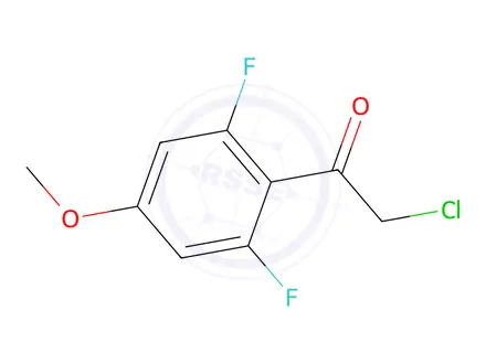 Chemical structure of 2-Chloro-1-(2,6-difluoro-4-methoxyphenyl)ethan-1-one