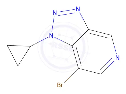 Chemical structure of 7-Bromo-1-cyclopropyl-1H-[1,2,3]triazolo[4,5-c]pyridine