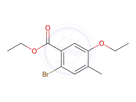 Chemical structure of Ethyl 2-bromo-5-ethoxy-4-methylbenzoate