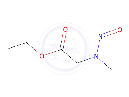 Chemical structure of Glycine Impurity 21 (N-Nitroso Ethyl Sarcosinate)