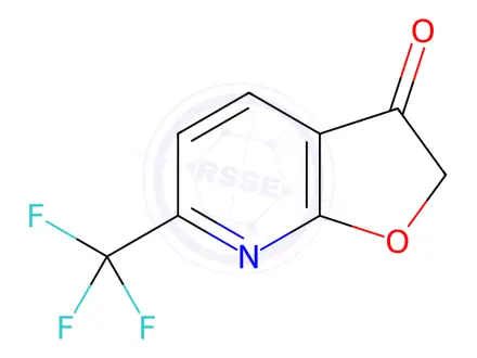 Chemical structure of 6-(trifluoromethyl)furo[2,3-b]pyridin-3(2H)-one