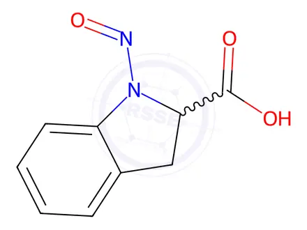 Chemical structure of 1-Nitrosoindoline-2-carboxylic acid