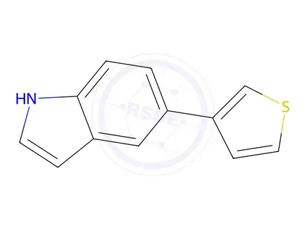 Chemical structure of 5-(3-THIENYL)-1H-INDOLE