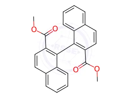 Chemical structure of (R)-[1,1'-Binaphthalene]-2,2'-diyl diacetate