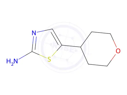 Chemical structure of 5-(Tetrahydro-2H-pyran-4-yl)thiazol-2-amine