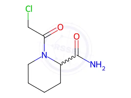 Chemical structure of 1-(2-Chloroacetyl)piperidine-2-carboxamide