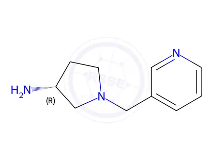 Chemical structure of (R)-1-(Pyridin-3-ylmethyl)pyrrolidin-3-amine trihydrochloride