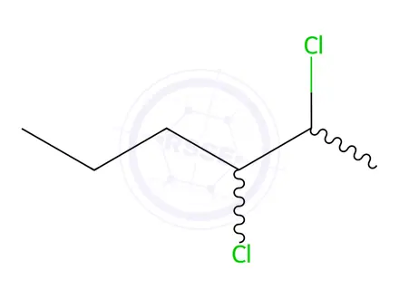 Chemical structure of 2,3-dichlorohexane