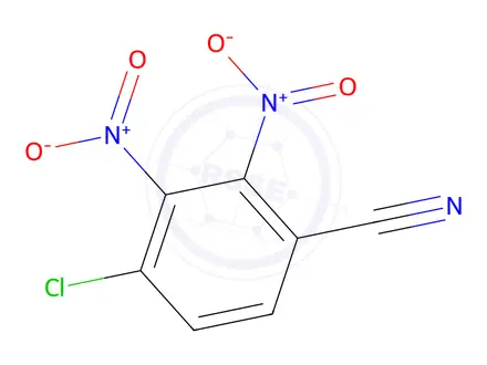 Chemical structure of 4-Chloro-2,3-Dinitro-Benzonitrile