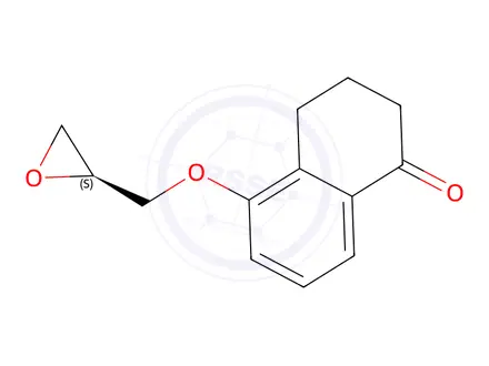 Chemical structure of 3,4-Dihydro-5-[(2S)-oxiranylmethoxy]-1(2H)-naphthalenone