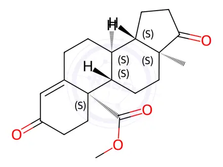 Chemical structure of Methyl 3,17-Dioxo-4-androsten-19-oate