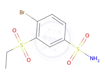 Chemical structure of 4-Bromo-3-(ethylsulfonyl)benzenesulfonamide