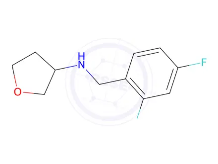 Chemical structure of n-[(2,4-difluorophenyl)methyl]oxolan-3-amine