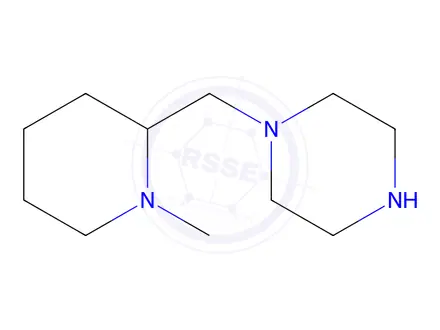 Chemical structure of 1-[(1-methylpiperidin-2-yl)methyl]piperazine