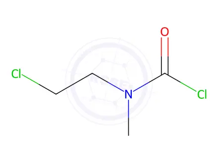 Chemical structure of N-(2-Chloroethyl)-N-methylcarbamoyl chloride