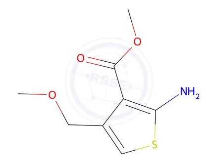 Chemical structure of methyl 2-amino-4-(methoxymethyl)thiophene-3-carboxylate
