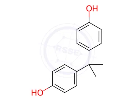 Chemical structure of Bisphenol A