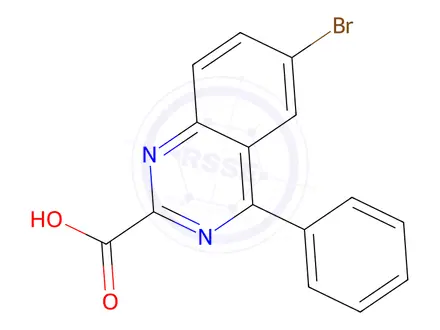 Chemical structure of 6-Bromo-4-phenylquinazoline-2-carboxylic acid