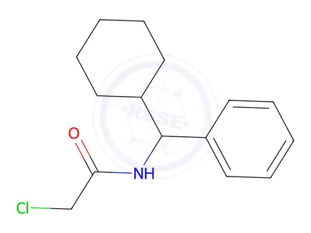 Chemical structure of 2-Chloro-n-[cyclohexyl(phenyl)methyl]acetamide