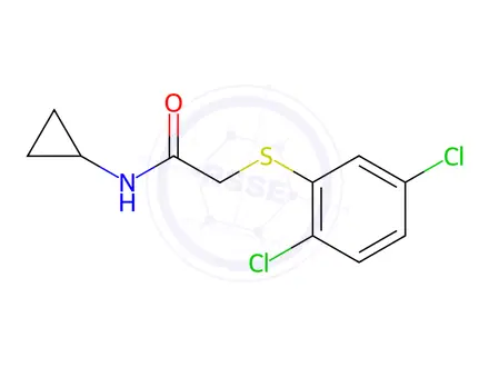 Chemical structure of n-Cyclopropyl-2-((2,5-dichlorophenyl)thio)acetamide