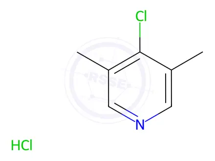 Chemical structure of 4-Chloro-3,5-dimethyl-pyridine hydrochloride