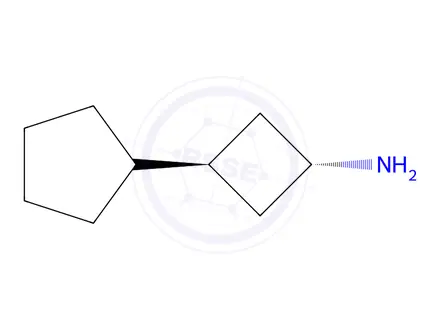 Chemical structure of (1R,3r)-3-cyclopentylcyclobutan-1-amine