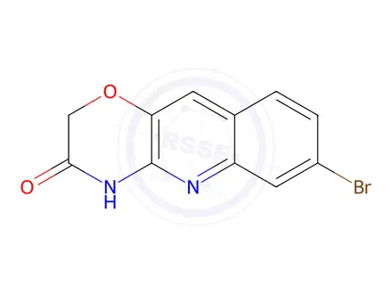Chemical structure of 7-Bromo-2H-[1,4]oxazino[3,2-b]quinolin-3(4H)-one