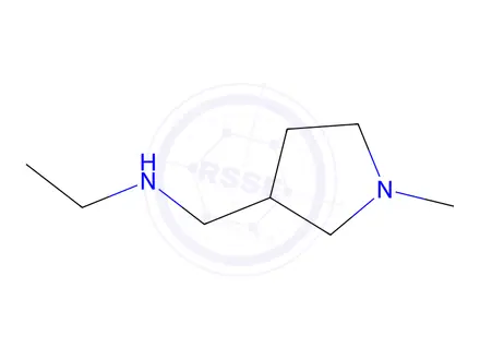 Chemical structure of N-[(1-methyl-3-pyrrolidinyl)methyl]-1-ethanamine