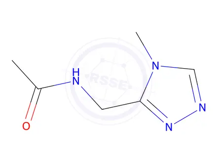 Chemical structure of N-((4-methyl-4H-1,2,4-triazol-3-yl)methyl)acetamide