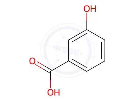 Chemical structure of m-Hydroxybenzoic acid