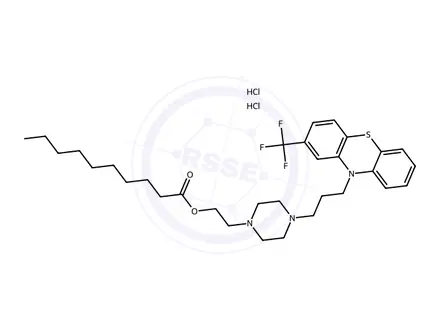 Chemical structure of Fluphenazine Decanoate Dihydrochloride (1280803)
