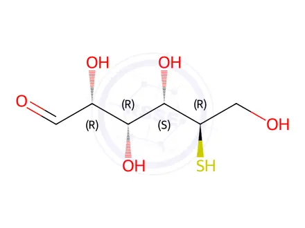 Chemical structure of 5-Thio-D-glucose