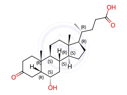 Chemical structure of Ursodeoxycholic Acid Impurity 49