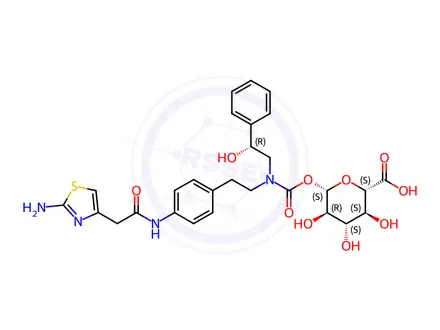 Chemical structure of Mirabegron N-Carbamoylglucuronide
